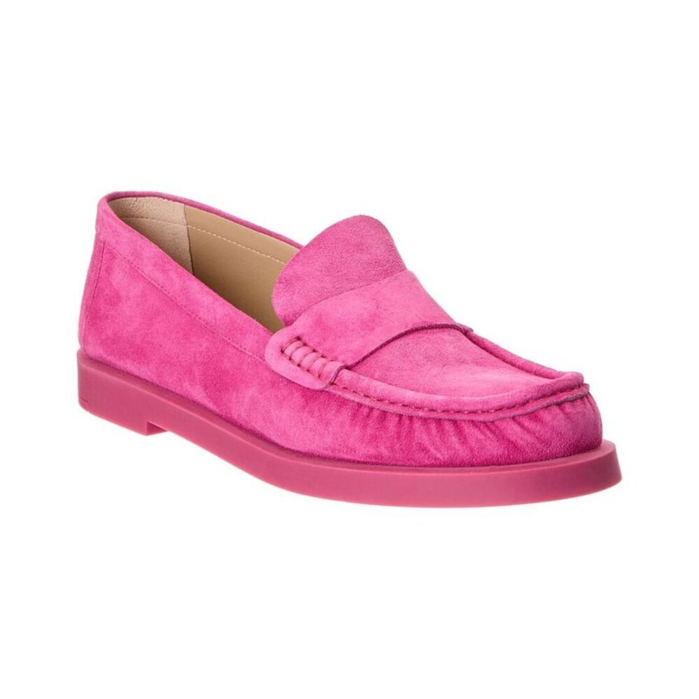 Stuart Weitzman Blake Suede Loafer, Pink